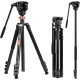 Cayer FP1450 Fluid Head Tripod, 75 inches Aluminium Video Tripod Cayer FP1450 Fluid Head Tripod, 75 inches Aluminium Video Tripod